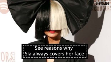 See Reasons Why Sia Always Covers Her Face Lists Ng