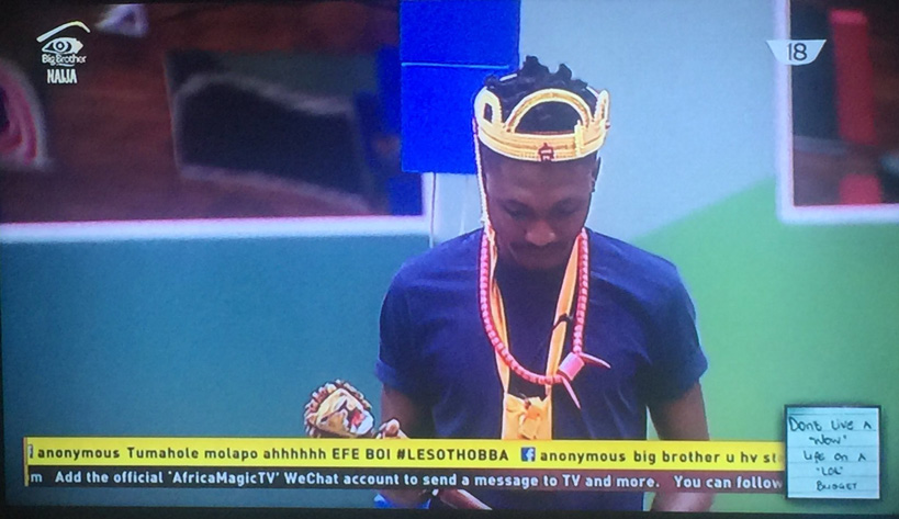 Efe Head of house Big Brother