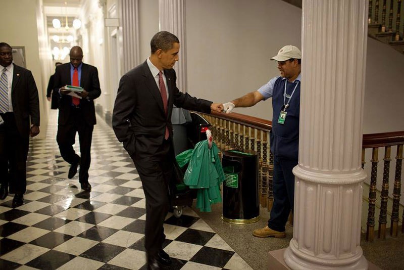 Obama knuckle cleaner