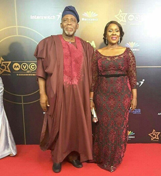 Olu Jacobs and Joke Silver