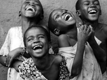Kids laughing