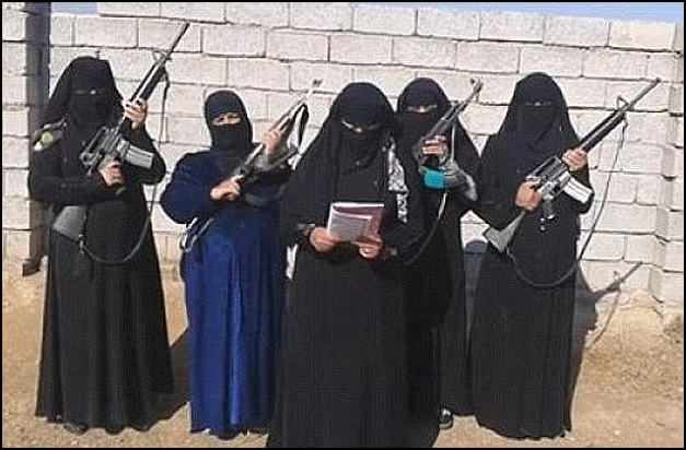 Isis female, feminists