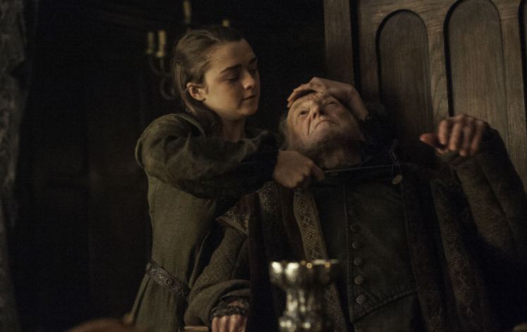 Arya kills Walder Frey