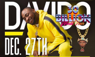 Davido 30 billion tour concert