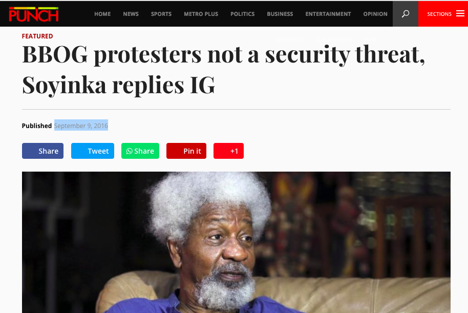 Wole Soyinka