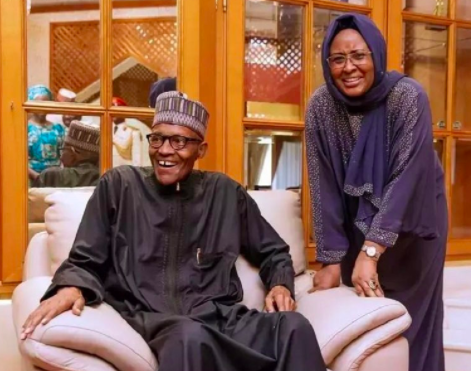 Aisha and Muhammadu Buhari