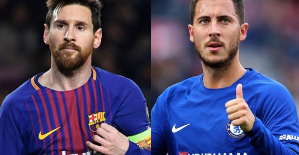 Messi and Hazard, Chelsea vs Barcelona