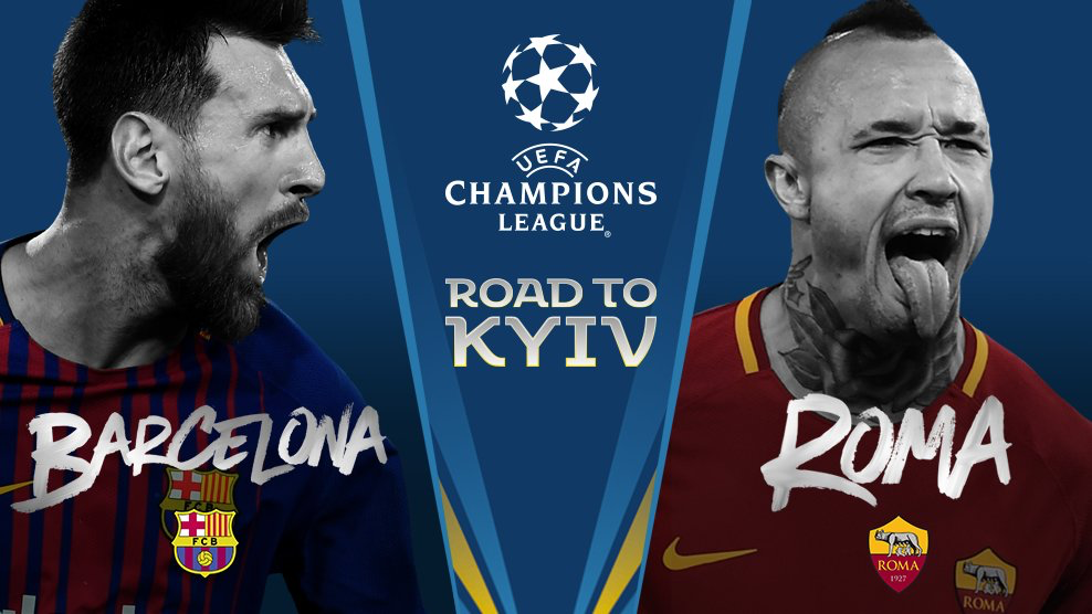 UCL Draw Fixtures, Barcelona vs Roma