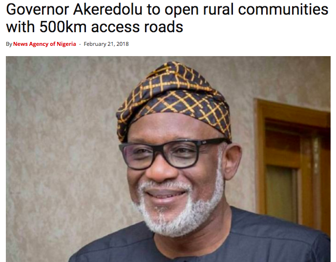 Akeredolu, Ondo, Progressive Governors