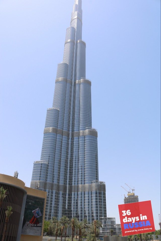 Burj Khalifa, Dubai Landscape, Chidi Okereke, 36 Days In Russia, Travel Diaries