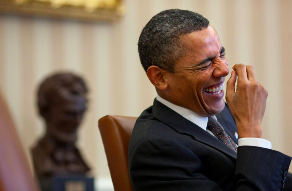 Obama laugh meme