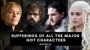 Sufferings of the Game of Thrones Characters