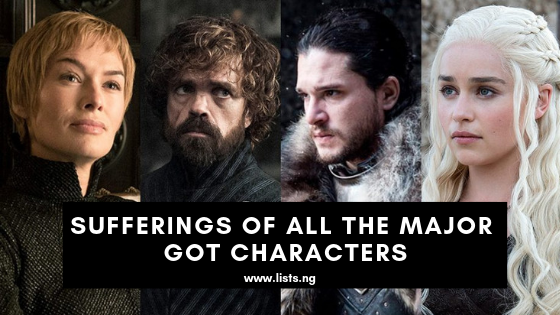 Sufferings of the Game of Thrones Characters