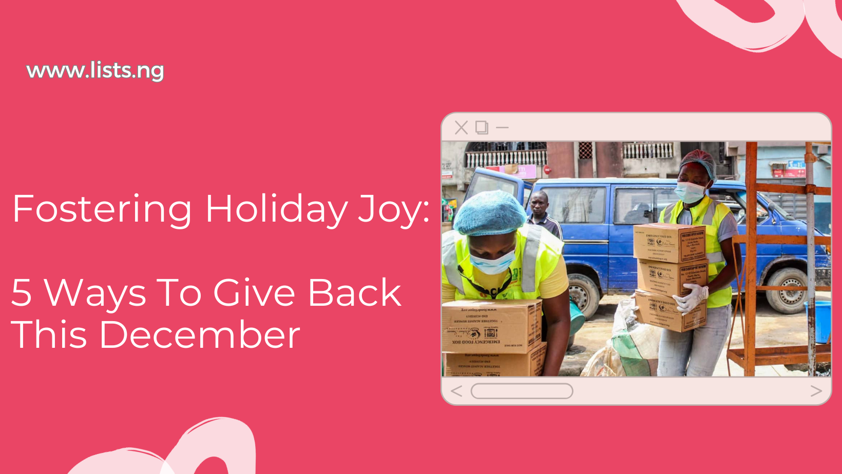 Fostering Holiday Joy: 5 Ways To Give Back This December