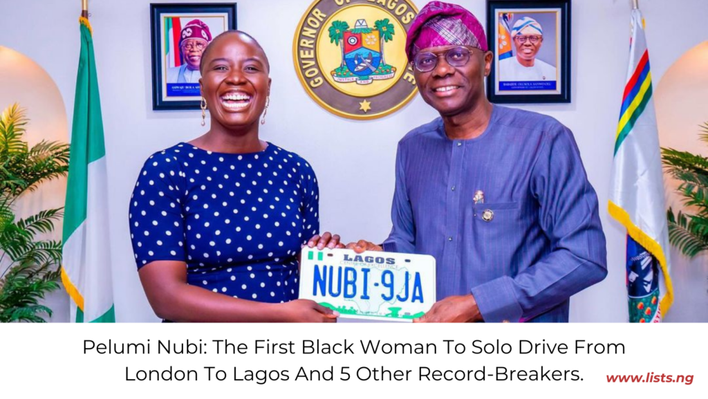 Pelumi Nubi: The First Black Woman To Solo Drive From London To Lagos And 5 Other Record-Breakers