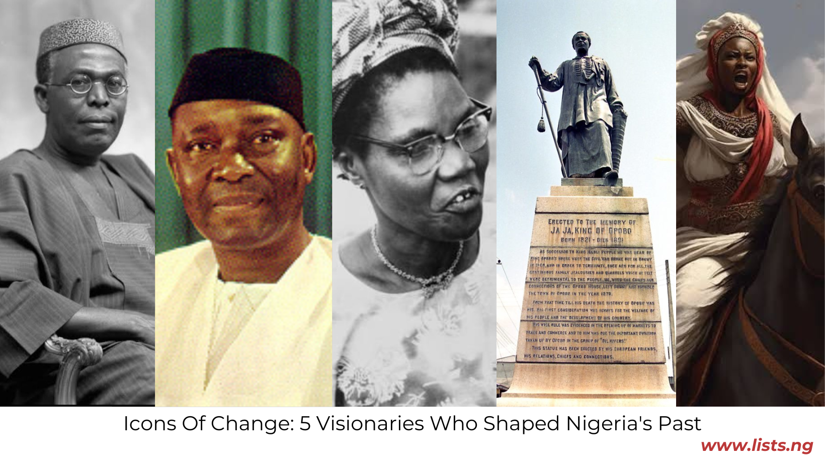 Icons Of Change: 5 Visionaries Who Shaped Nigeria's Past