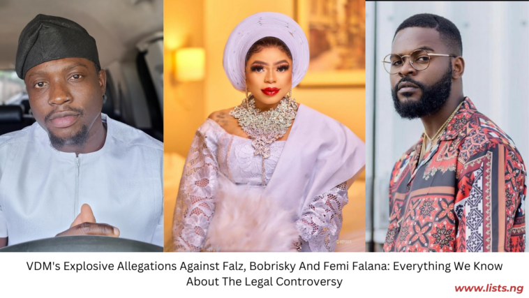 VDM's Explosive Allegations Against Falz, Bobrisky And Femi Falana: Everything We Know About The Legal Controversy