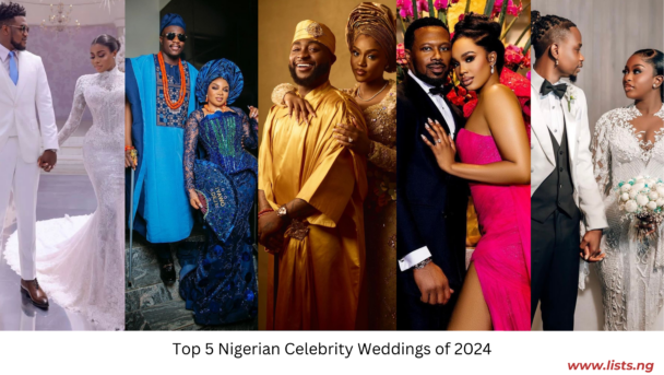 Top 5 Nigerian Celebrity Weddings of 2024