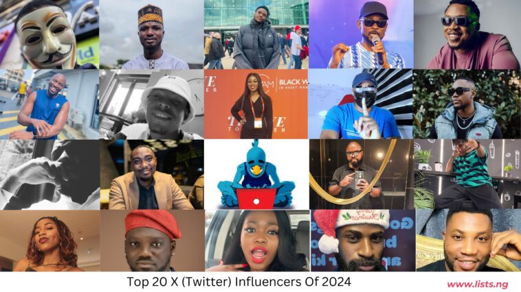 Top 20 X (Twitter) Influencers Of 2024