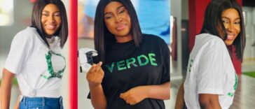 Nigerian gamer and mental health advocate Verde poses with a PlayStation controller ahead of her 48-hour God of War marathon gaming challenge to raise mental health awareness.