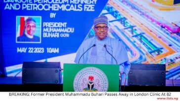 BREAKING: Former President Muhammadu Buhari Passes Away in London Clinic At 82