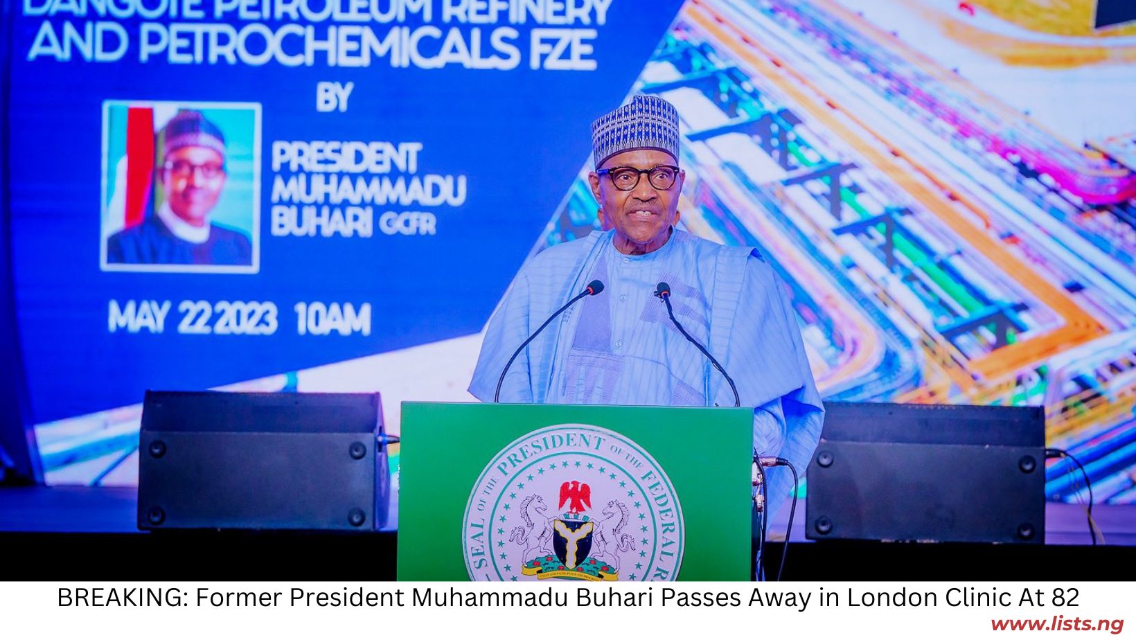 BREAKING: Former President Muhammadu Buhari Passes Away in London Clinic At 82