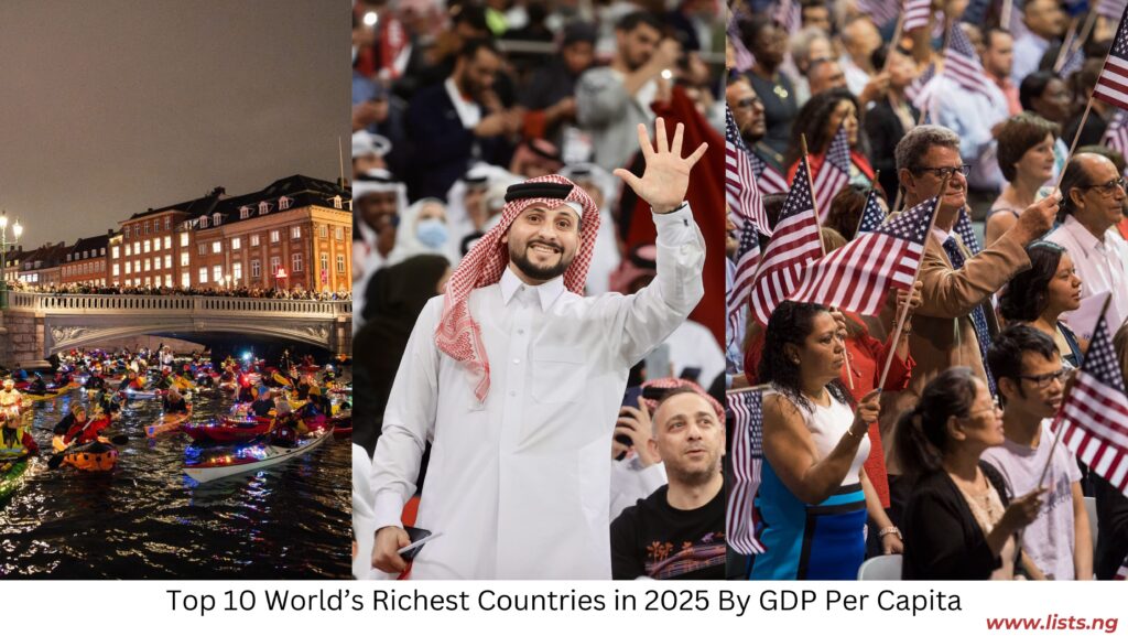 Top 10 World’s Richest Countries in 2025 By GDP Per Capita