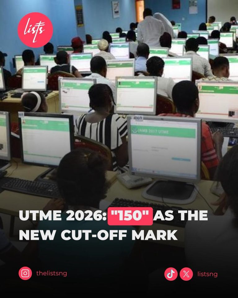 UTME 2026: “150” as the New Cut-Off Mark