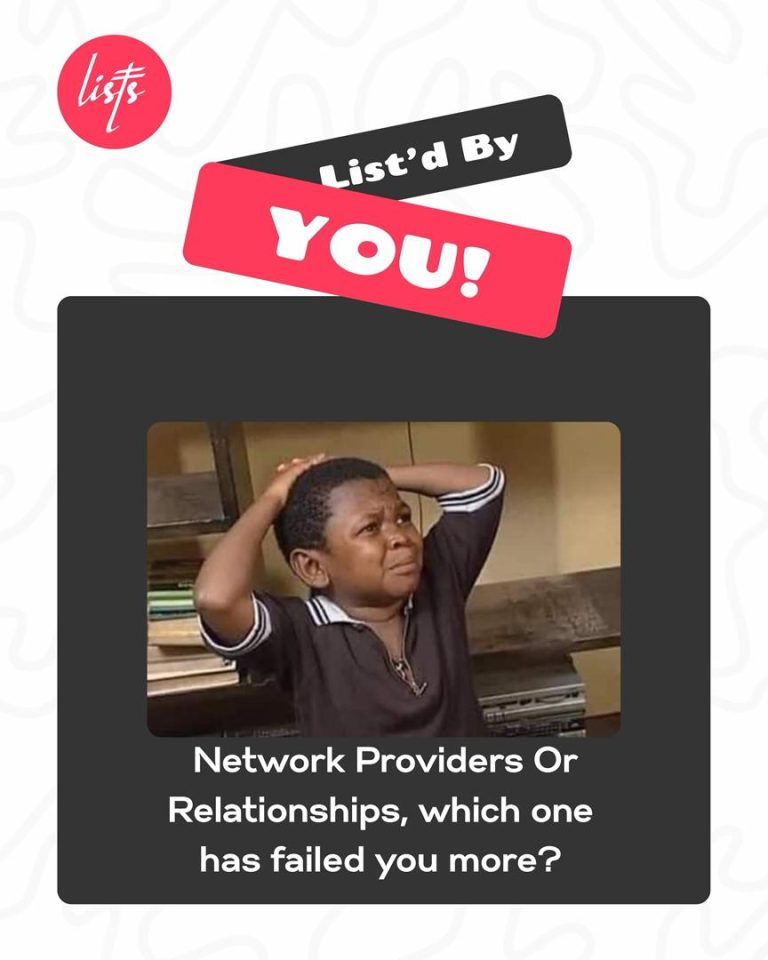 Network Providers or Relationships, which one has failed you more?