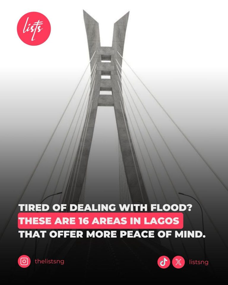 Tired of Dealing with Flood? These are 16 Areas in Lagos That Offer More Peace of Mind
